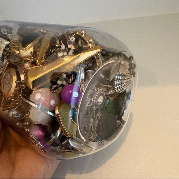 Mystery Plastic Mason Jar Craft Lot Jewelry Assorted Pieces for DIY Crafting - Picture 4 of 5